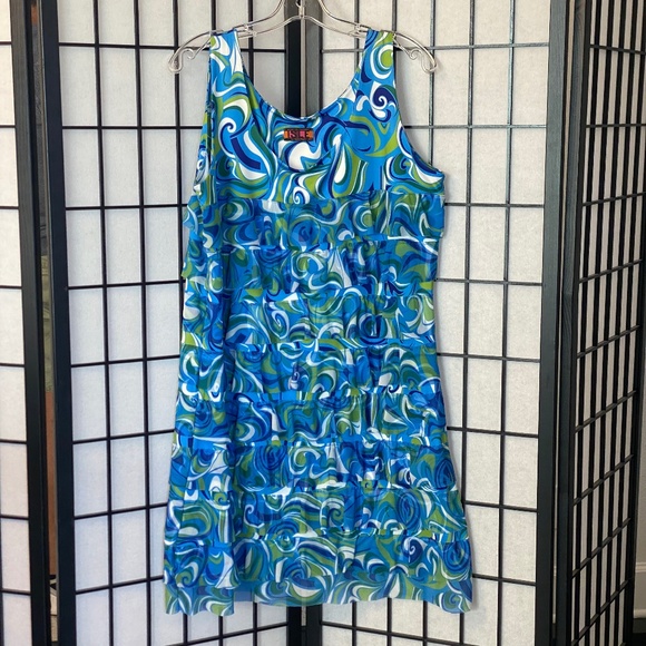 Flirty Swirl Print Isle Dress XL - Picture 1 of 5